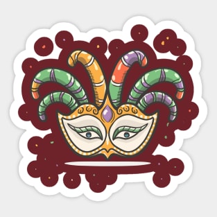 Mardi gras mask,gift,celebration Sticker